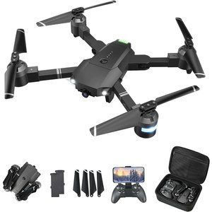 NIB ATTOP X-PACK 18 Foldable Drone with Camera FHD 1080p, Night Black